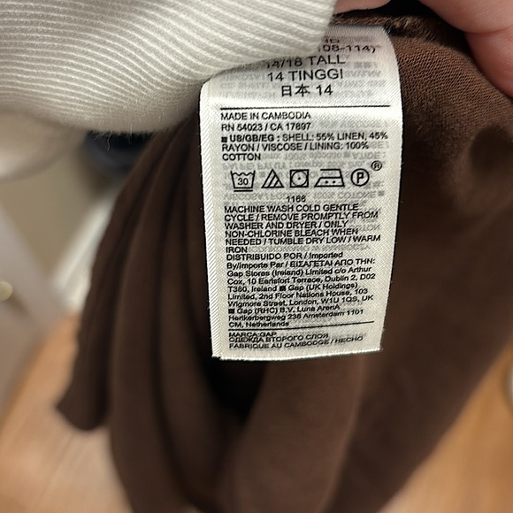 GAP linen blend cami midi dress - Picture 11 of 13